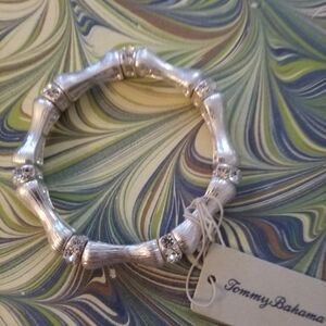 Tommy Bahama Silver and Crystal Bracelet NWT